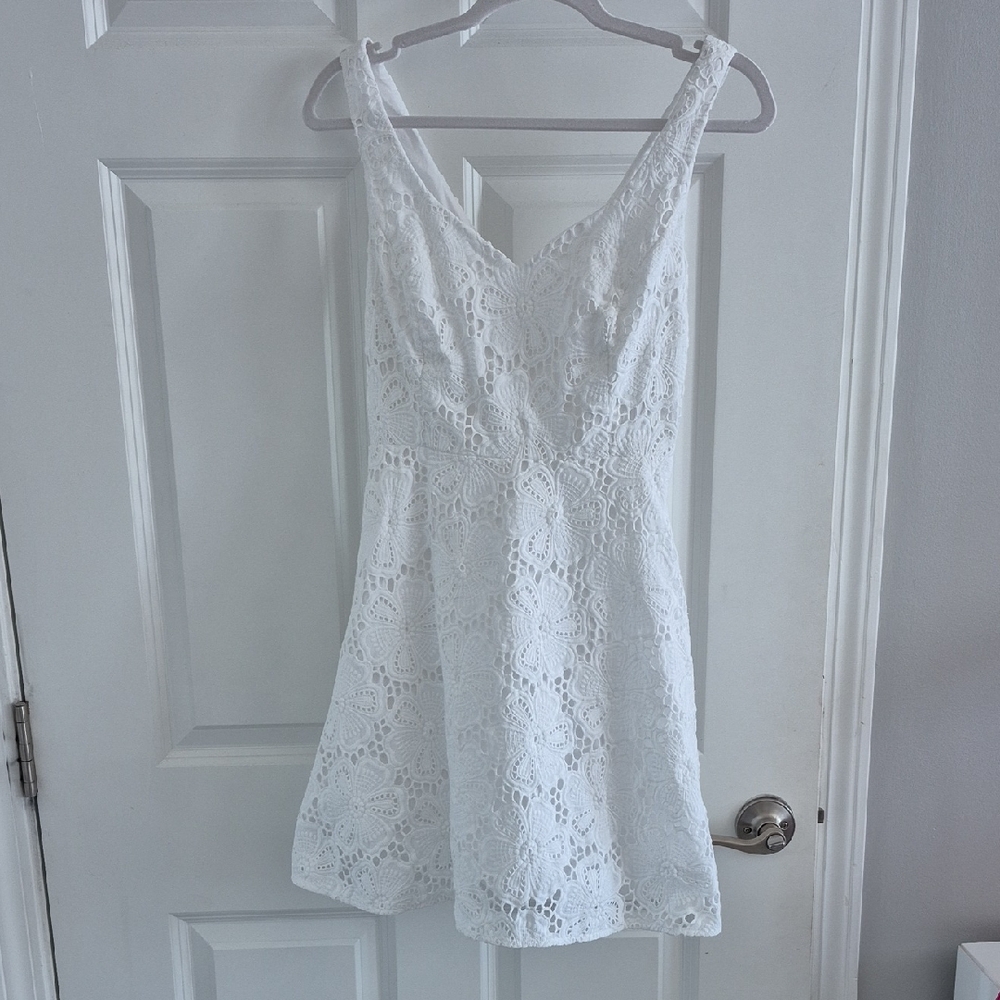 Lilly Pulitzer White Lace Mini Dress